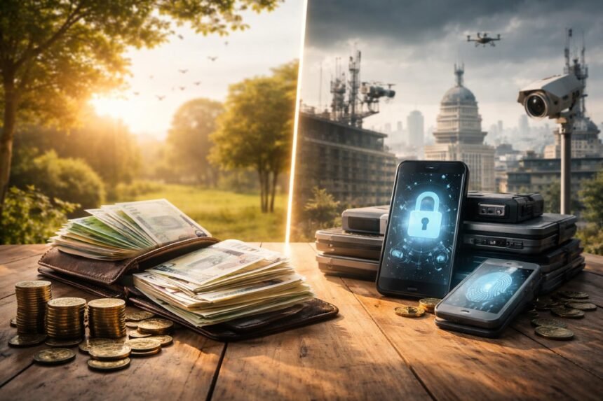Készpénz és digitális biztonság ellentéte a gazdasági szabadságban.