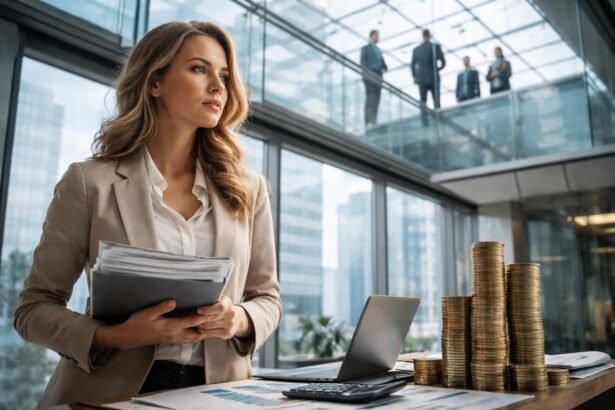 Üzleti nő a pénzügyi szektorban, bérszakadék és üvegplafon elemzése