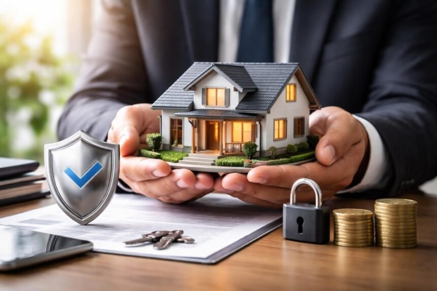 Házmodell védett pénzügyi és biztosítási háttérrel