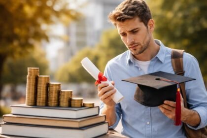 Fiatal, diploma megszerzése utáni vívódás, pénzeszsákok mellett.