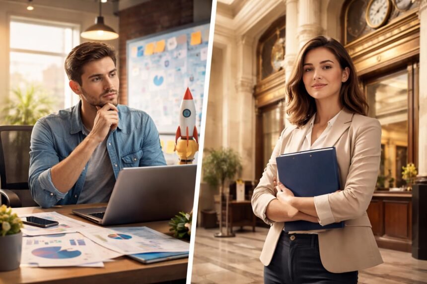 Fintech karrierek: startup és banki környezet összehasonlítása.