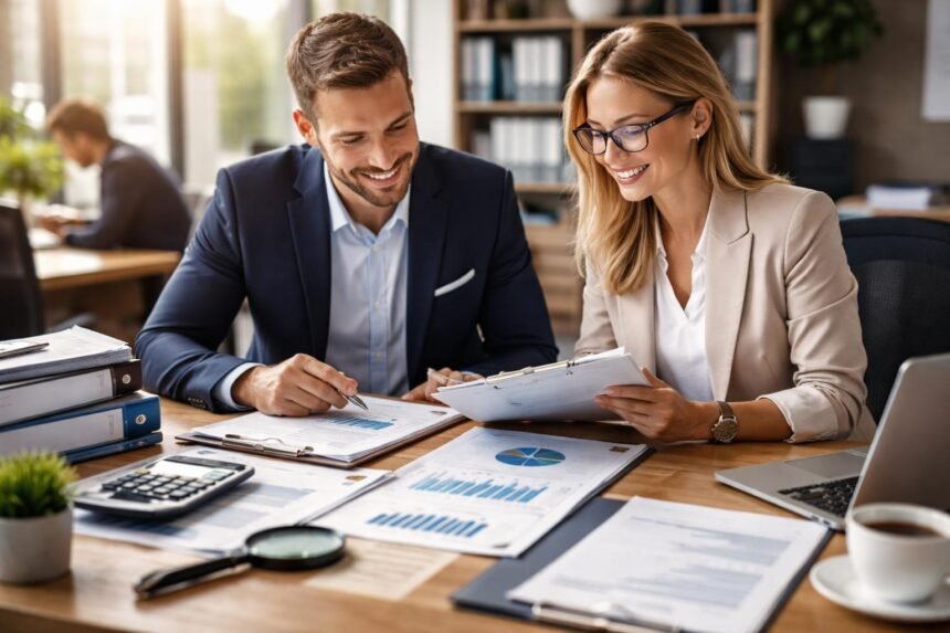 Könyvvizsgálat és kontrolling szakemberek egy üzleti találkozón