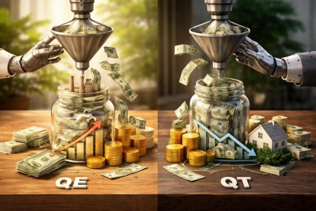 QE és QT hatásmechanizmus grafikai ábrázolása