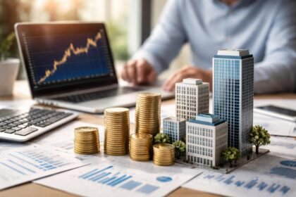 Grafikus ábrázolás a piaci kapitalizációról és részvények értékéről.