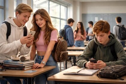 Diákok az iskolában, státuszszimbólumok és társadalmi nyomás