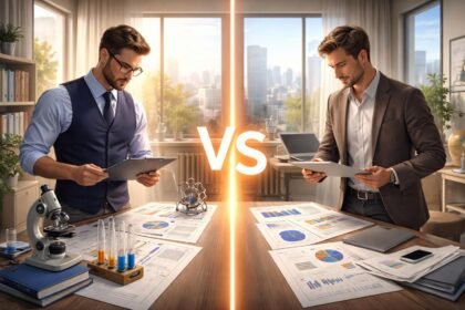 Szakosodás és generalista tudás összehasonlítása egy irodai környezetben.