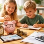 Gyerekek takarékoskodnak: Érmék, malacpersely és pénzügyi tervezés