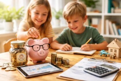 Gyerekek takarékoskodnak: Érmék, malacpersely és pénzügyi tervezés