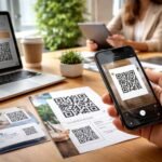 QR-kódok használata nyomtatott anyagokon és digitális kapcsolat a vállalkozásban.